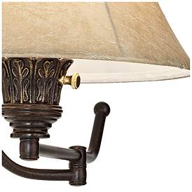 Image5 of Barnes and Ivy Rosslyn Bronze Plug-In Swing Arm Wall Lamps Set of 2 more views