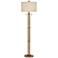 Barnes and Ivy Santiago 65" High Natural Hammered Finish Floor Lamp