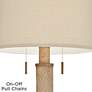 5_Barnes and Ivy Santiago 65" High Natural Hammered Finish Floor Lamp more views