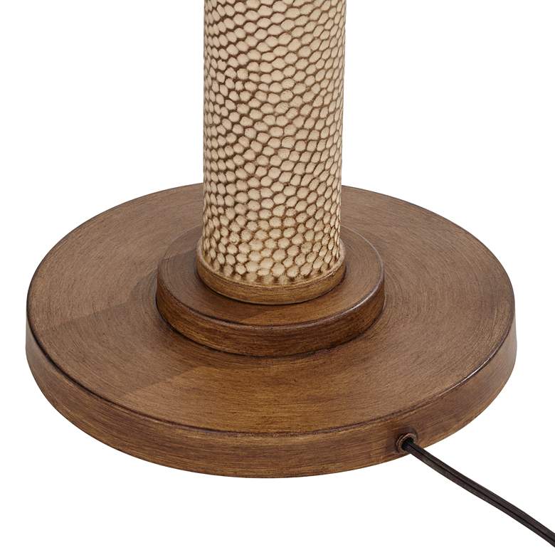 Image 7 Barnes and Ivy Santiago 65" High Natural Hammered Finish Floor Lamp more views