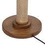 7_Barnes and Ivy Santiago 65" High Natural Hammered Finish Floor Lamp more views