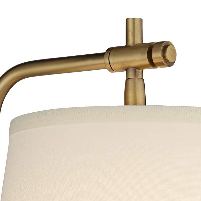 Image 3 Barnes and Ivy Seline Warm Gold Adjustable Plug-In Wall Lamp with Dimmer more views