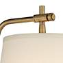 Barnes and Ivy Seline Warm Gold Adjustable Plug-In Wall Lamp with Dimmer