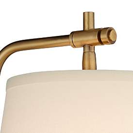 Image3 of Barnes and Ivy Seline Warm Gold Adjustable Plug-In Wall Lamps Set of 2 more views