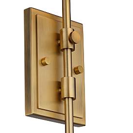 Image4 of Barnes and Ivy Seline Warm Gold Adjustable Plug-In Wall Lamps Set of 2 more views