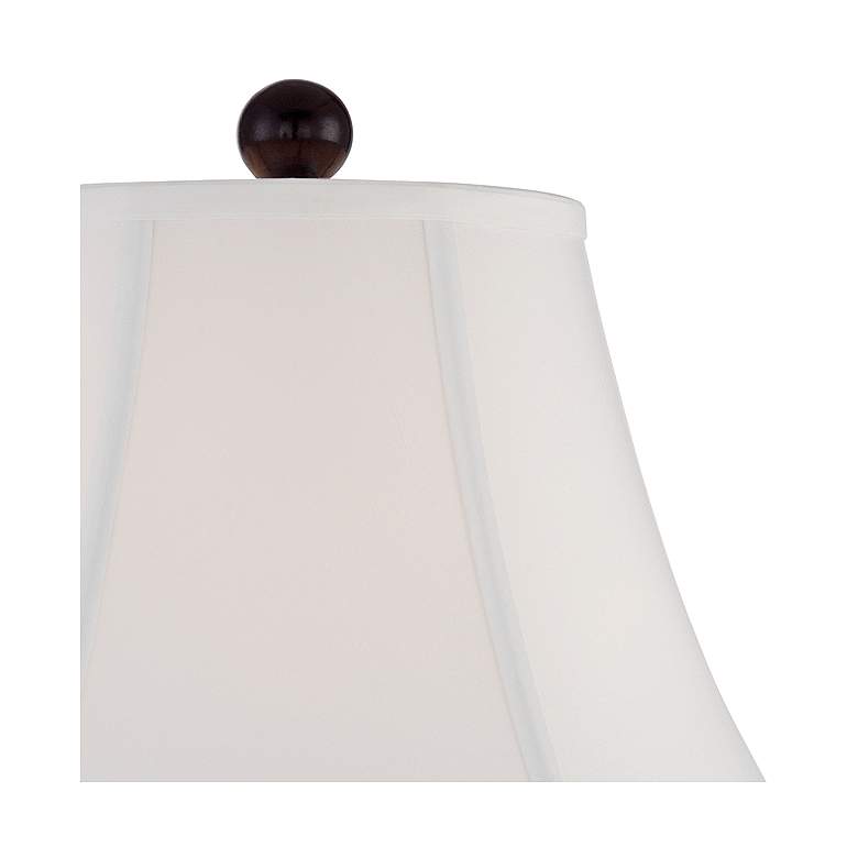Image 3 Barnes and Ivy Shonna Blue and White Porcelain Table Lamp with Dimmer more views