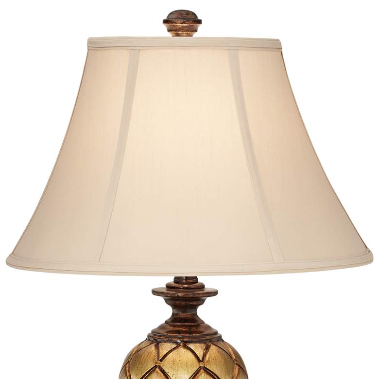 Image 3 Barnes and Ivy Theron 27 1/2 inch Traditional Antique Gold Urn Table Lamp more views