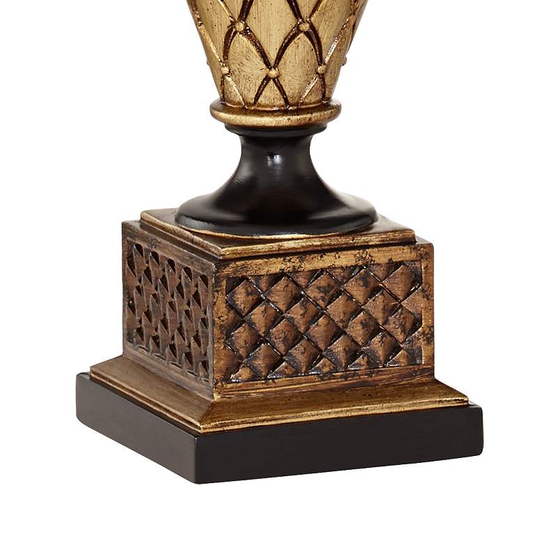 Image 5 Barnes and Ivy Theron 27 1/2" Traditional Antique Gold Urn Table Lamp more views
