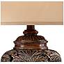 Barnes and Ivy Traditional Leafwork Vase Table Lamp with Rectangular Shade