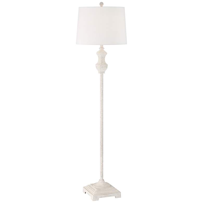Image 2 Barnes and Ivy Verona 61 1/2" Traditional Vintage White Floor Lamp