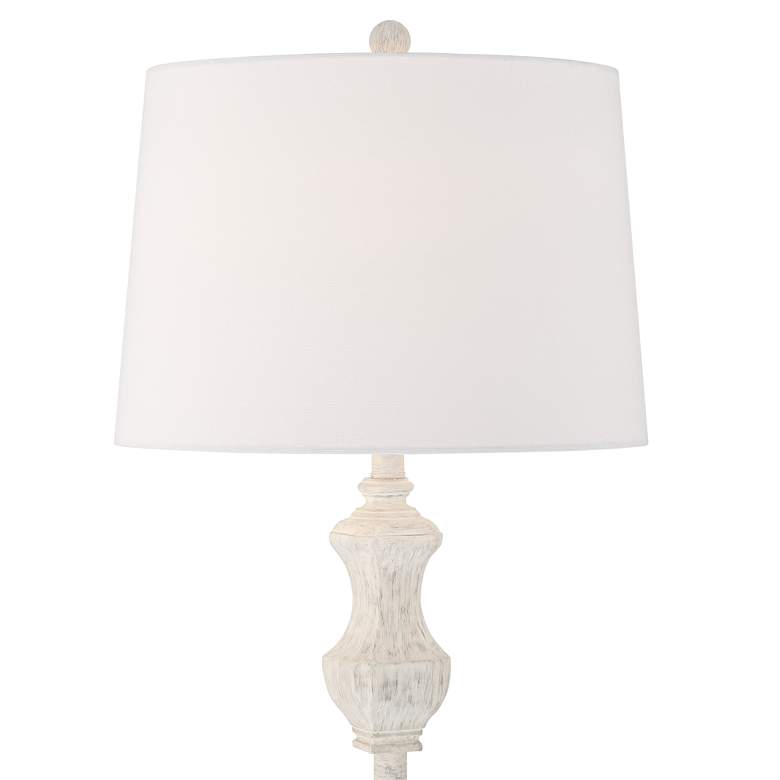 Image 3 Barnes and Ivy Verona 61 1/2" Traditional Vintage White Floor Lamp more views