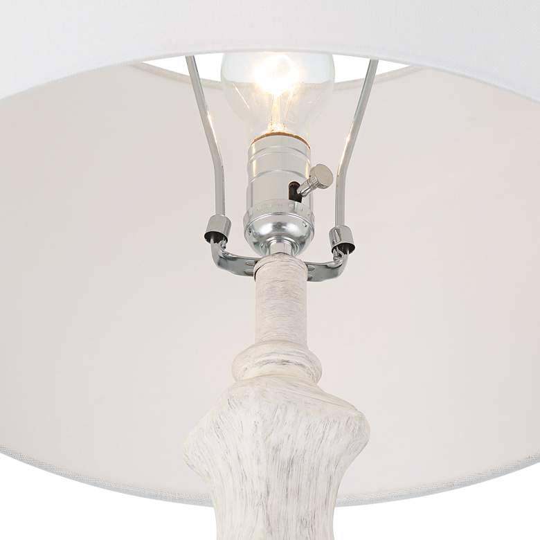 Image 4 Barnes and Ivy Verona 61 1/2" Traditional Vintage White Floor Lamp more views