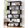 Thumbnail2 of Barnes Dark Faux Wood 6-Shelf Bookcase more views