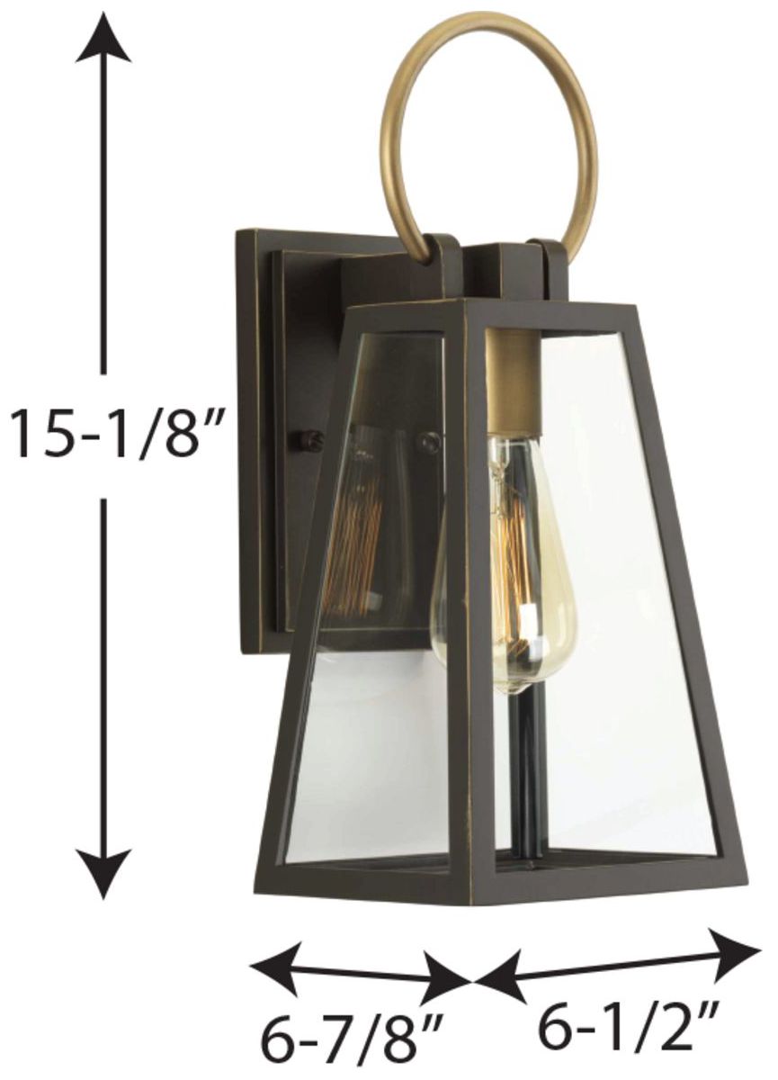 Barnett Collection Antique Bronze Small Wall Lantern