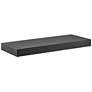 1_Barney 23 1/2" Wide Matte Black Wood Floating Wall Shelf