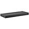 Barney 23 1/2" Wide Matte Black Wood Floating Wall Shelf