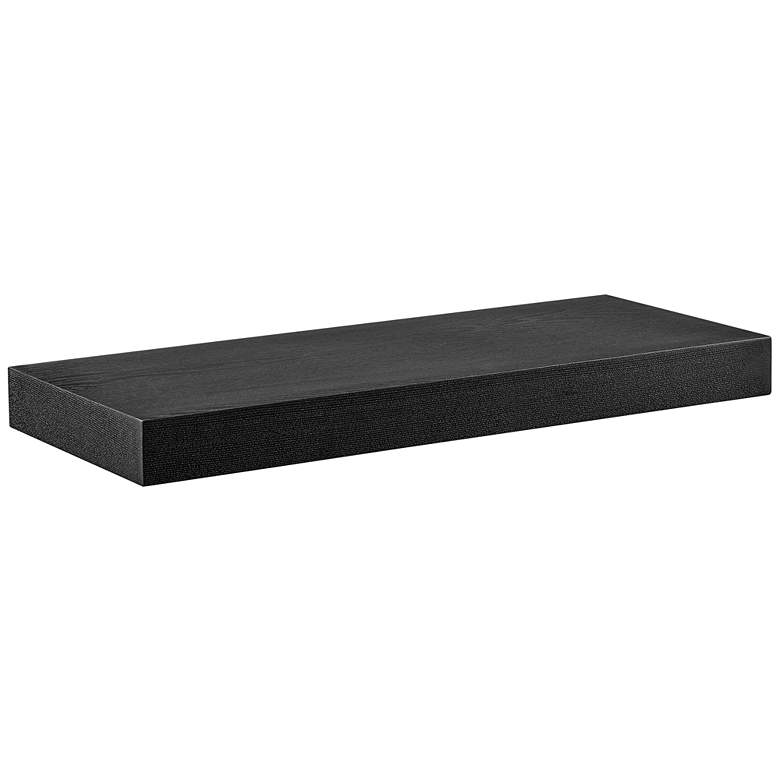 Image 1 Barney 23 1/2" Wide Wenge Stained Veneer Floating Wall Shelf