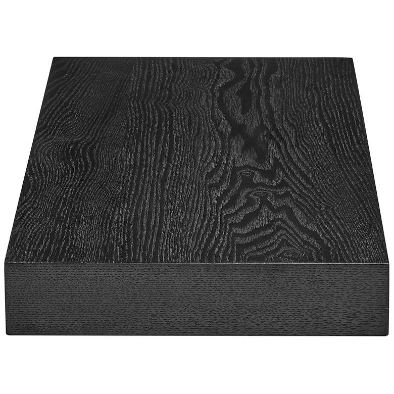 Image 4 Barney 23 1/2" Wide Wenge Stained Veneer Floating Wall Shelf more views