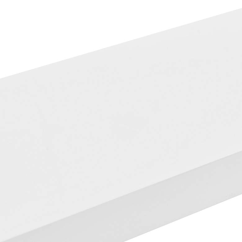 Image 2 Barney 23 1/2" Wide White Lacquer Wood Floating Wall Shelf more views