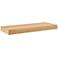 Barney 23 1/2"W American Oak Veneer Wood Floating Wall Shelf