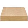 4_Barney 23 1/2"W American Oak Veneer Wood Floating Wall Shelf more views