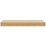 6_Barney 23 1/2"W American Oak Veneer Wood Floating Wall Shelf more views