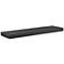 Barney 36" Wide Matte Black Wood Floating Wall Shelf
