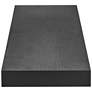 4_Barney 36" Wide Matte Black Wood Floating Wall Shelf more views