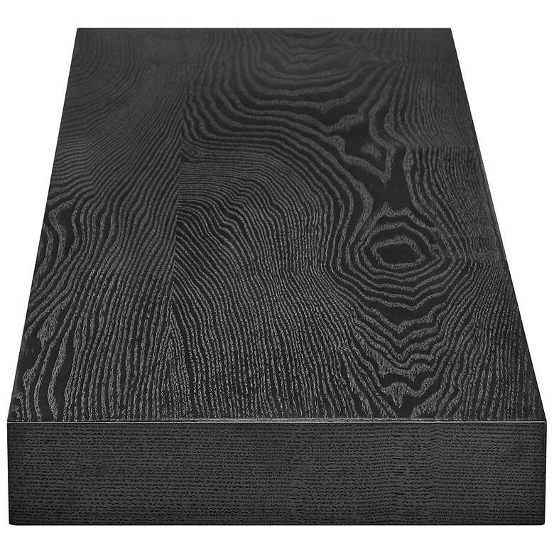 Image 4 Barney 36" Wide Wenge Stained Veneer Floating Wall Shelf more views