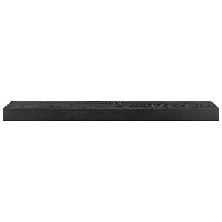 Image 6 Barney 36" Wide Wenge Stained Veneer Floating Wall Shelf more views