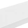 2_Barney 36" Wide White Lacquer Wood Floating Wall Shelf more views