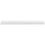 6_Barney 36" Wide White Lacquer Wood Floating Wall Shelf more views