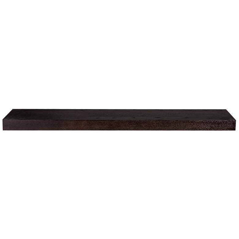 Image 3 Barney 43 1/2" Wide Wenge Stained Wood Floating Wall Shelf more views