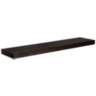 Barney 43 1/4" Wide Wenge Stained Wood Floating Wall Shelf