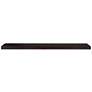 Barney 74 3/4" Wide Wenge Stained Wood Floating Wall Shelf