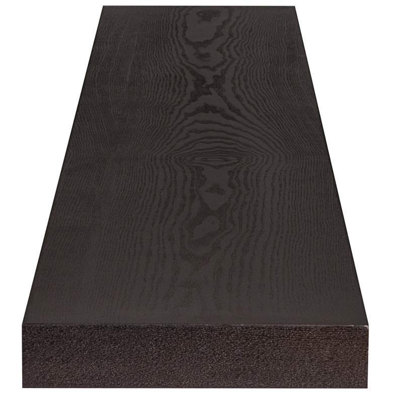 Image 5 Barney 74 3/4" Wide Wenge Stained Wood Floating Wall Shelf more views