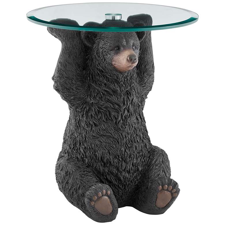 Image 2 Barney Bear 20" Wide Dark Brown Side Table