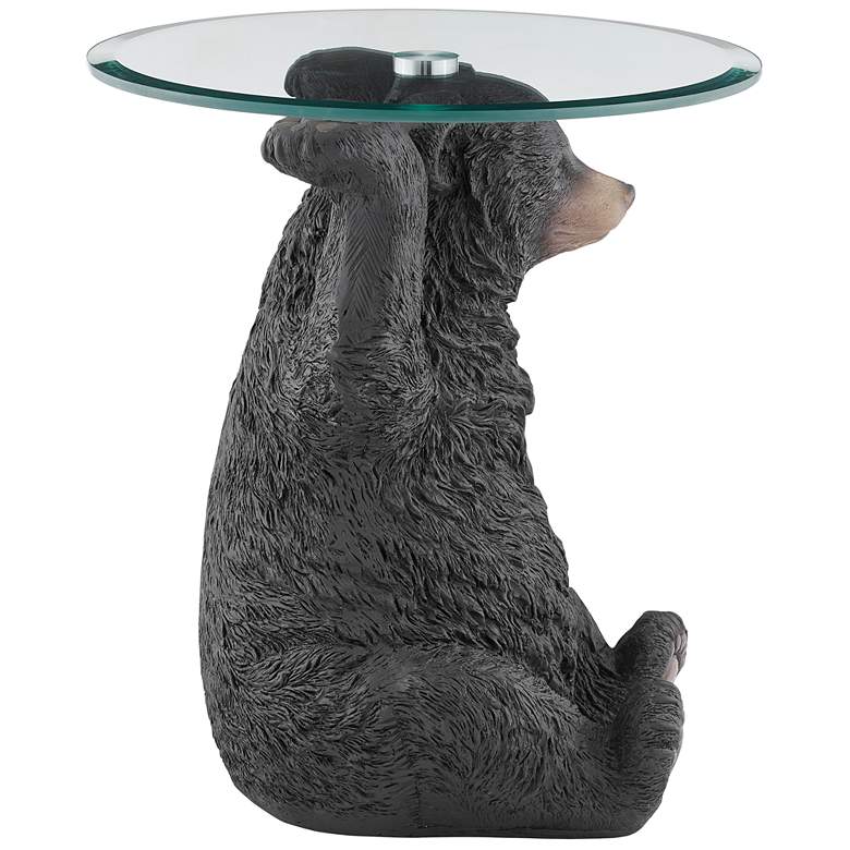 Image 5 Barney Bear 20" Wide Dark Brown Side Table more views
