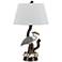 Barnstable Egret Aged Wood Table Lamp