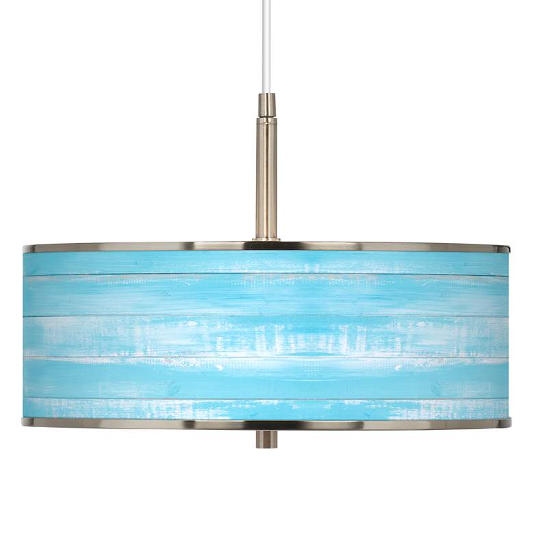 Image 1 Barnyard Blue Giclee Glow 16 inch Wide Pendant Light