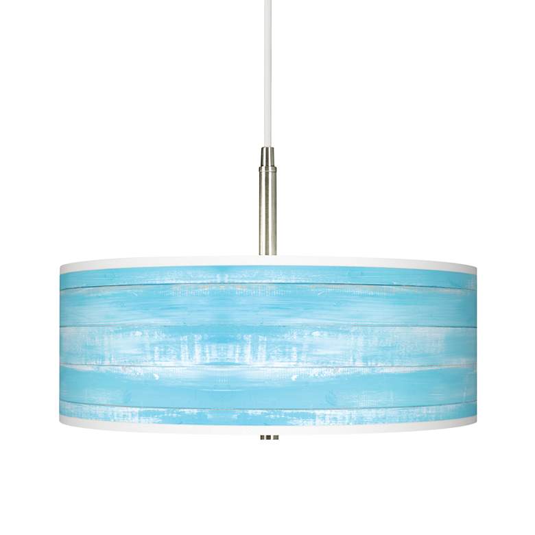 Image 1 Barnyard Blue Giclee Pendant Chandelier