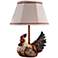 Barnyard Rooster 12" High Country Farmhouse Accent Table Lamp