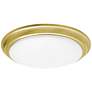2_Baron 12" Wide Satin Brass LED Ceiling Light