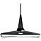 Baron 14 13 3/4"W Black and Clear Glass LED Pendant Light