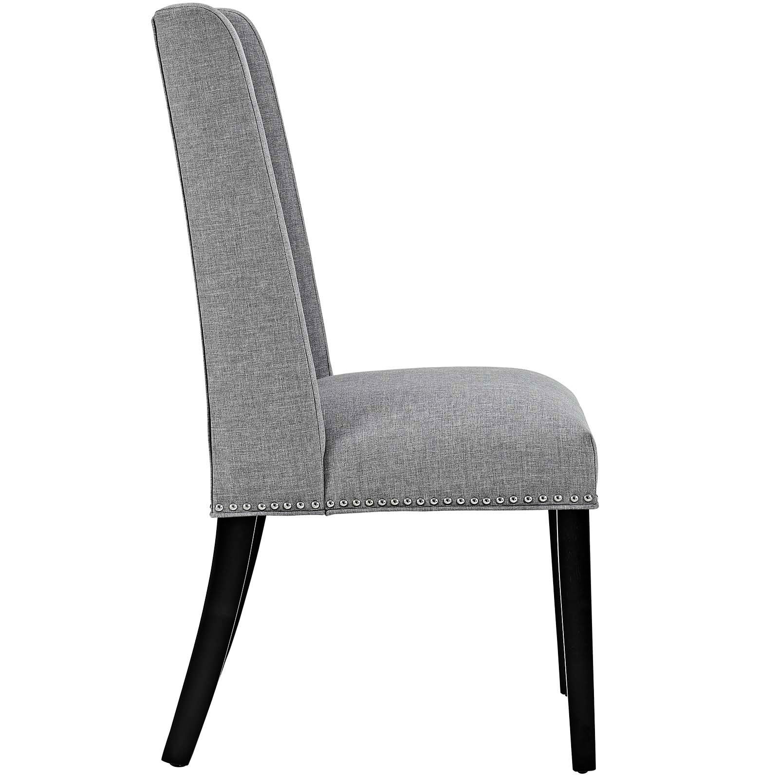 Baron Light Gray Fabric Dining Chair 33T54 Lamps Plus