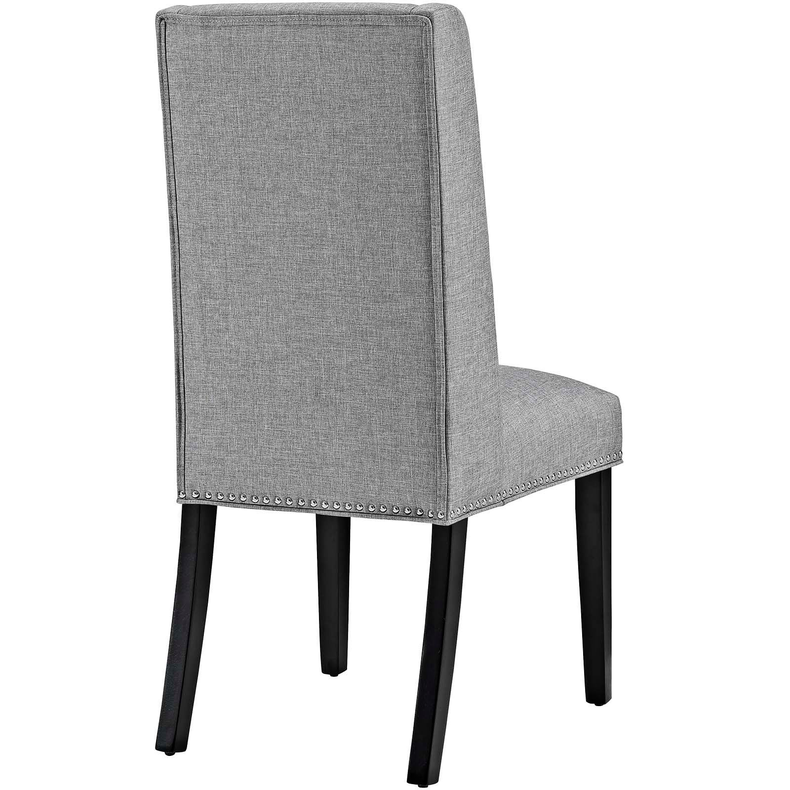 Baron Light Gray Fabric Dining Chair 33T54 Lamps Plus