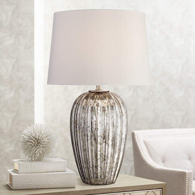 Image 1 Baron Mercury Glass Table Lamp by 360 Lighting