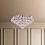 1_Baronet 11"H x 19"W 4-Light Crystal Flush Mount in Polished Stain