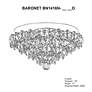 5_Baronet 11"H x 19"W 4-Light Crystal Flush Mount in Polished Stain more views