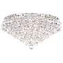 2_Baronet 12"H x 24"W 6-Light Crystal Flush Mount in Polished Stain